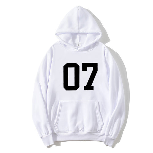 Dame hoodie med stort print Skovae