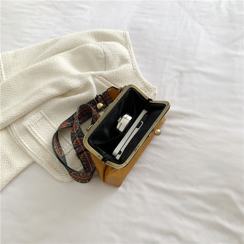 Femme Vintage-inspirerede Kiss Lock Clutch-taske Stilla