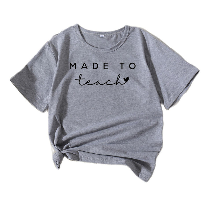 Kvinder Grafik Lærer T-Shirt Stilla