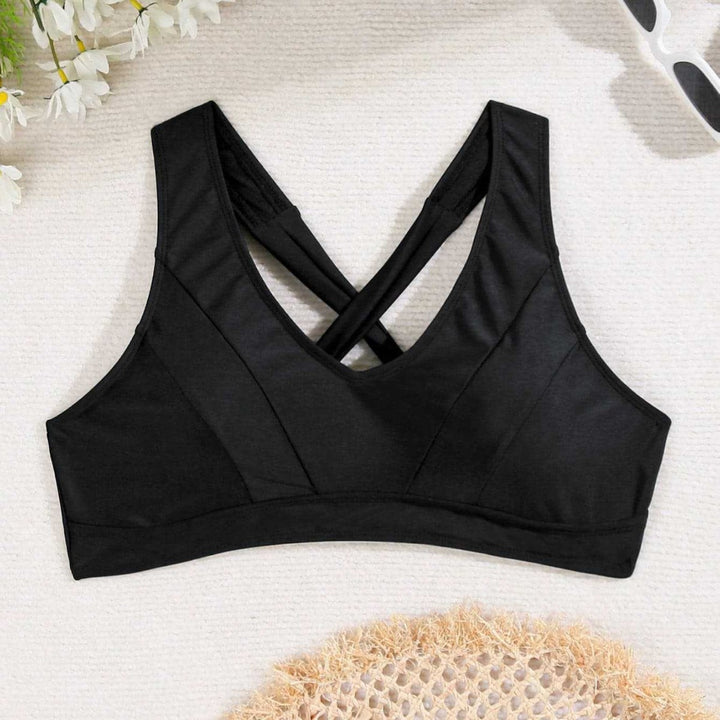 Dame Sport-Bikini-Overdel med elegant rygdesign Skovae