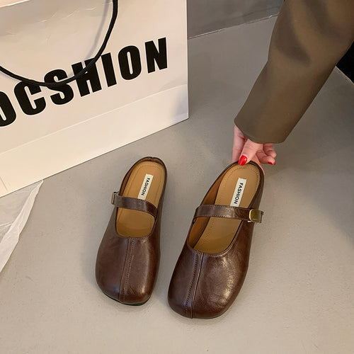 Dame elegante Slingback Mules med moderne remdesign og komfortabel blokhæl Stilla