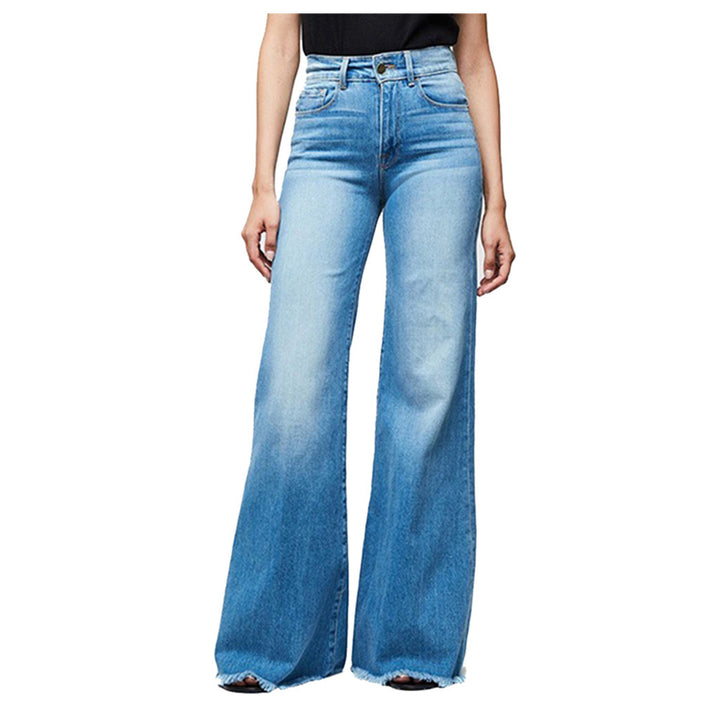 Damer højt skårne flared jeans i vintage-look Skovae