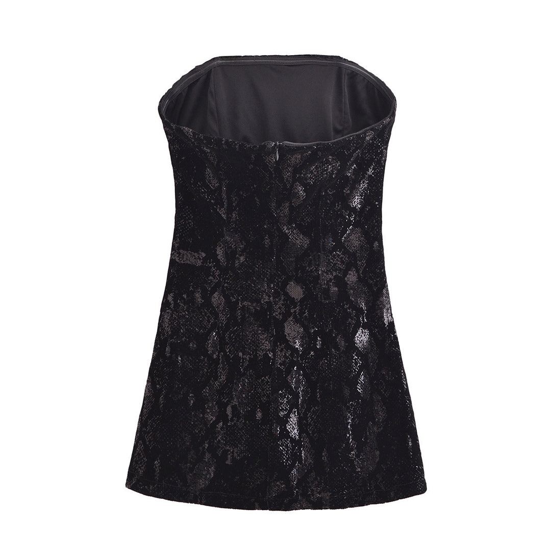 Femme Stram gratis Struktureret Slip Kjole Stilla