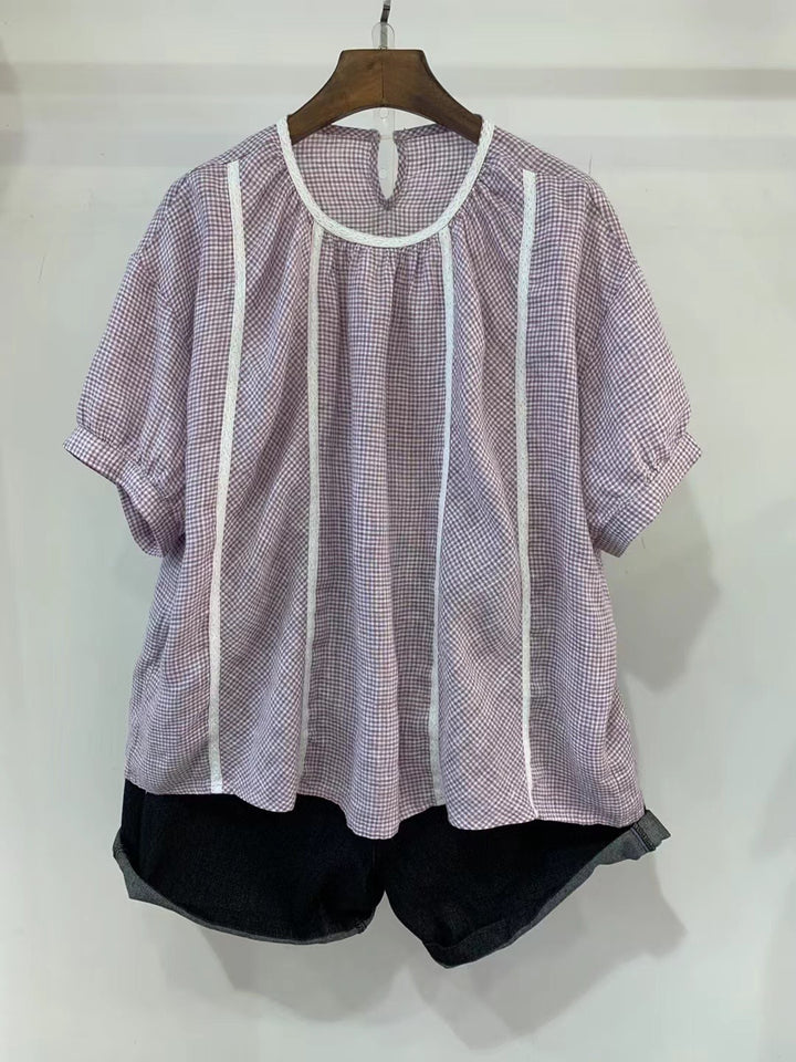Dame Relaxed Fit Ternet Bluse Stilla
