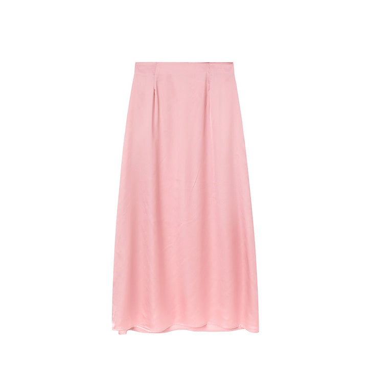 Dame Satin Maxi Nederdel Stilla