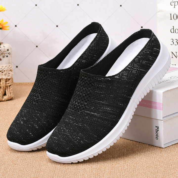 Femme Slip-On Komfort Sneakers med strækbar strikdesign Stilla