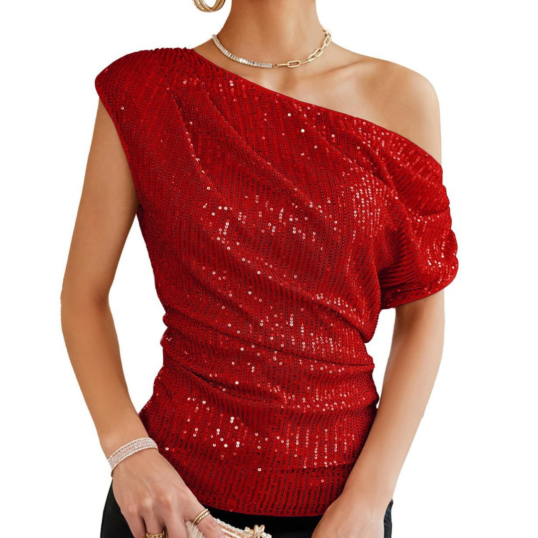 Dame off-shoulder glamour shirt Skovae