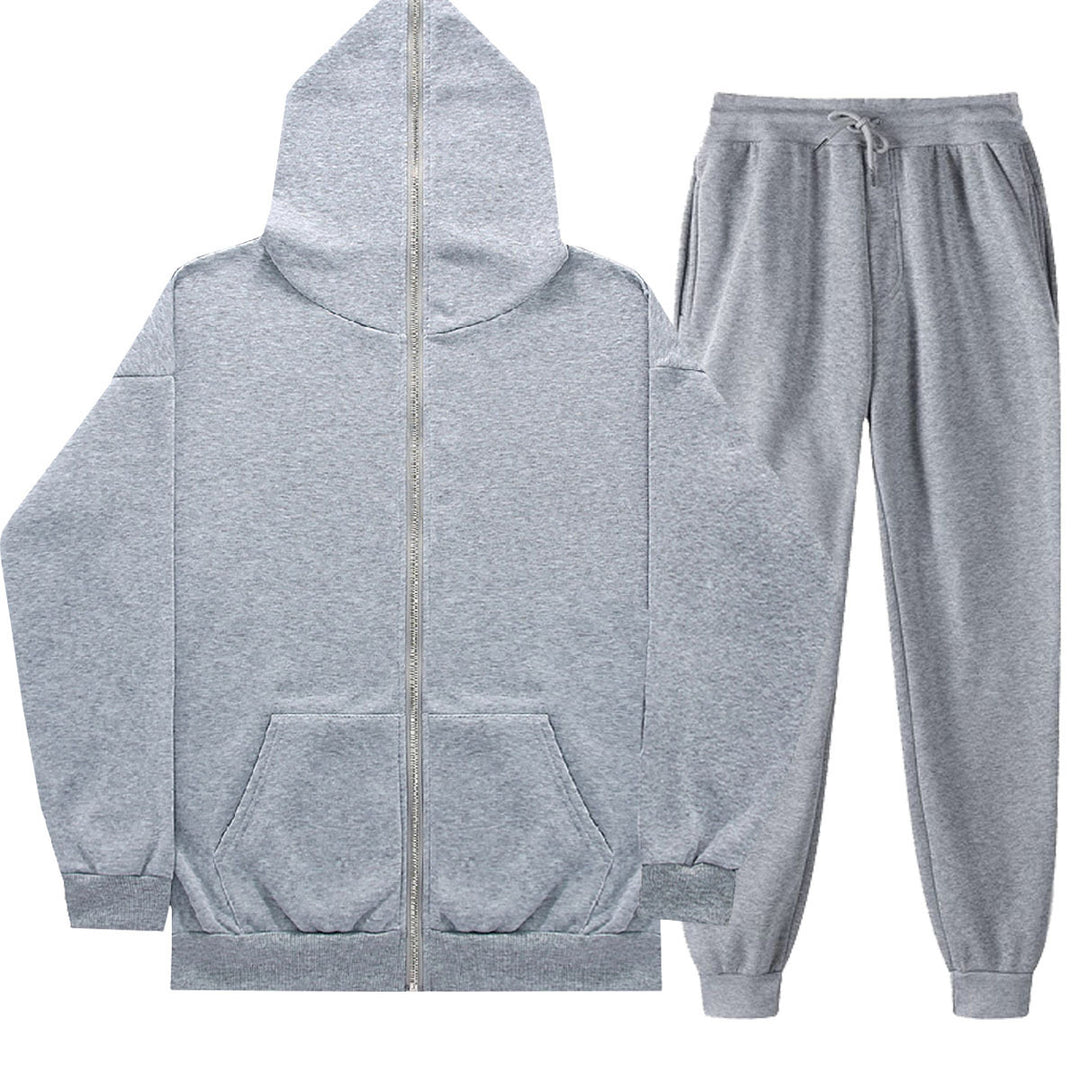 Kvinders afslappede sæt med afslappet zip-hoodie og komfortable joggingbukser Skovae