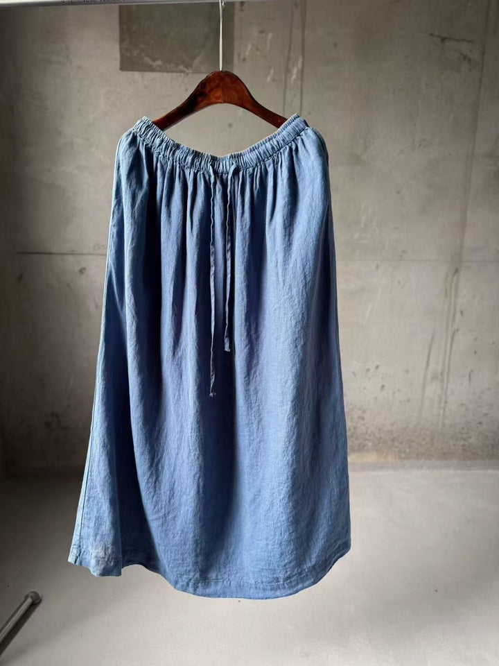 Femme let linned maxikjole Stilla