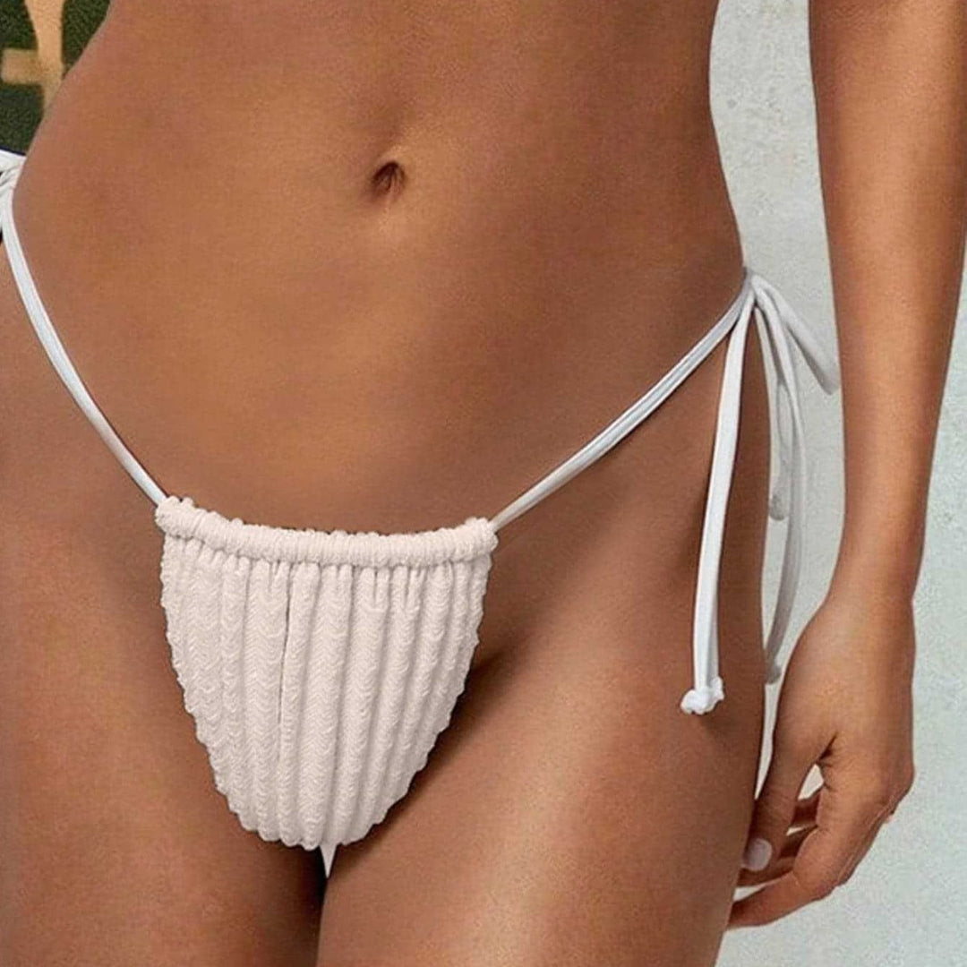 Dame Triangel-Bikini med accentueret bindebånd Skovae