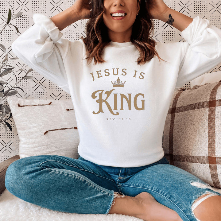 Kvinders sweatshirt med inspirerende bogstaver og løs pasform Stilla