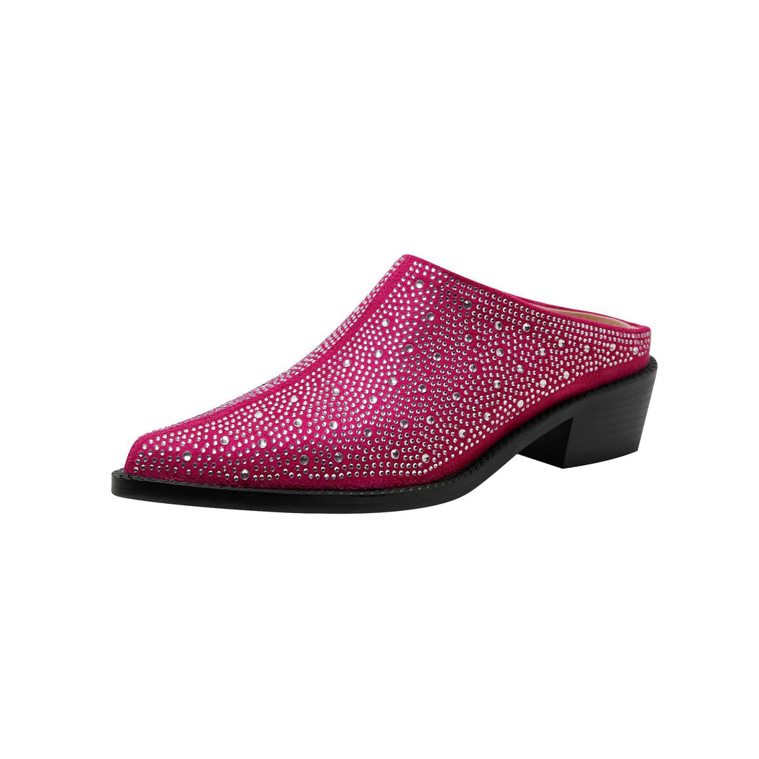 Femme Strass-besatte Mule Clogs Stilla
