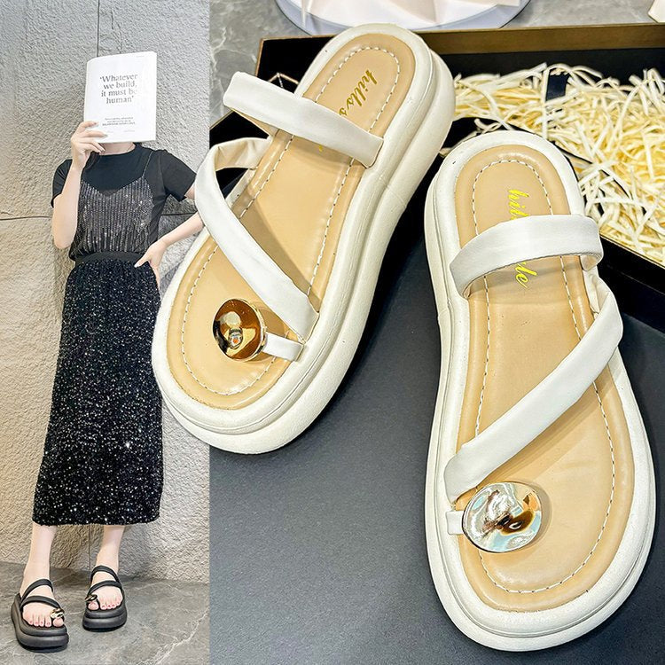 Dame stilfulde sandaler med elegant remdesign og moderne accent Stilla