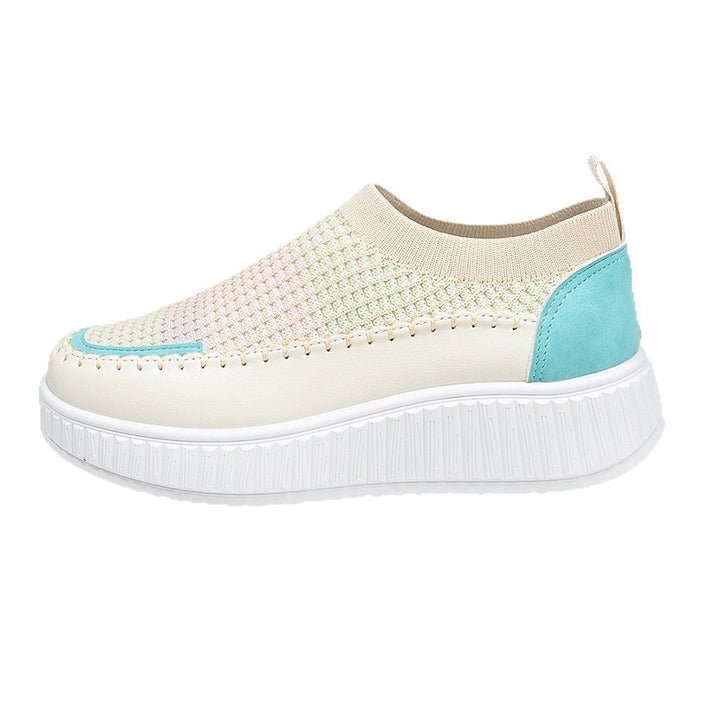 Dame Behagelige Slip-On Sneakers med åndbart strikket overmateriale Stilla
