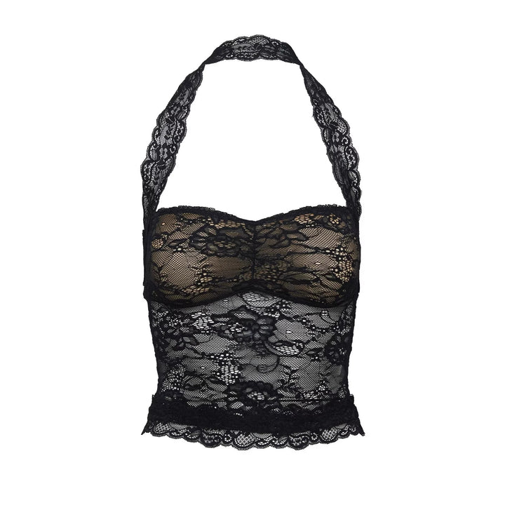 Damer Spids-bustier med romantisk hæklede mønster og justerbare stropper Skovae