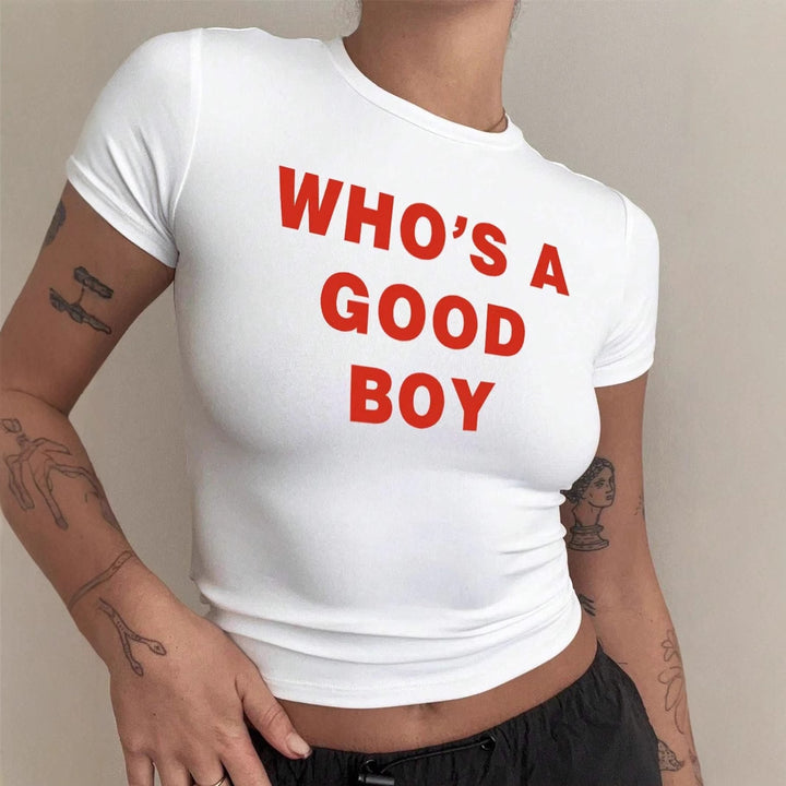 Dame Figurtilpasset T-shirt med statement Hoodie Skovae