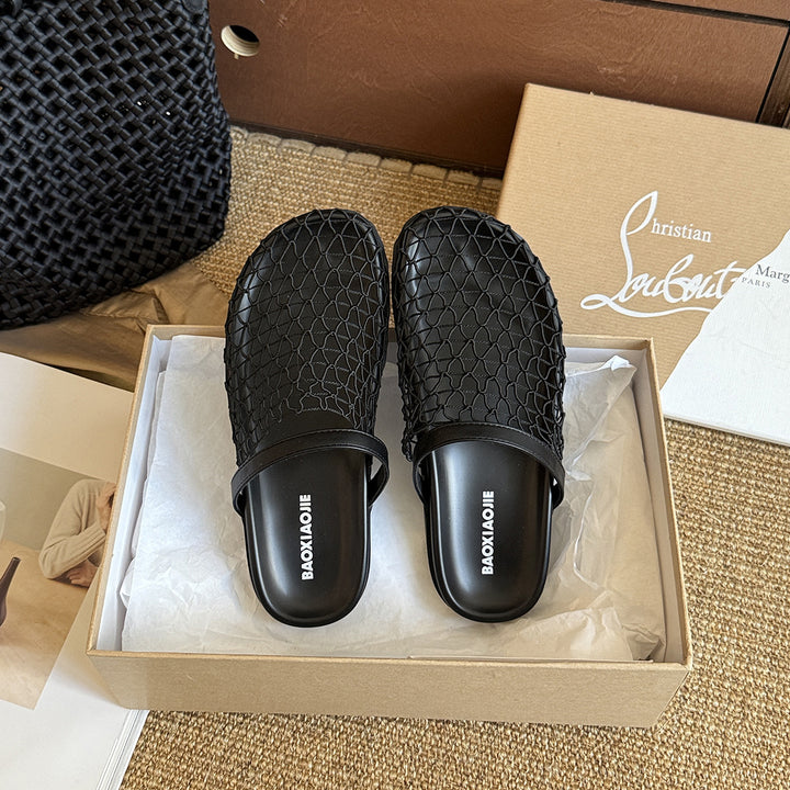 Femme Åndbar Åben-Hæl Skridsikre Sandaler med Struktureret Design Stilla