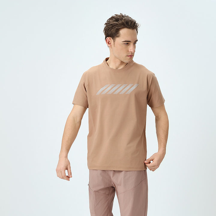 Herre Sportiv Funktion T-Shirt med åndbare egenskaber Stilla