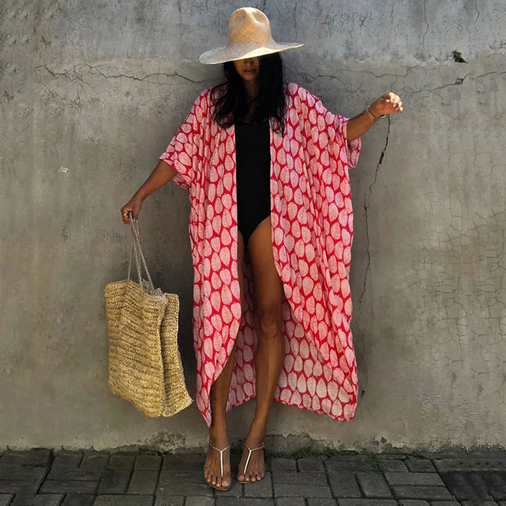 Dame Relaxed Fit Bindebånd Strandkjole Stilla