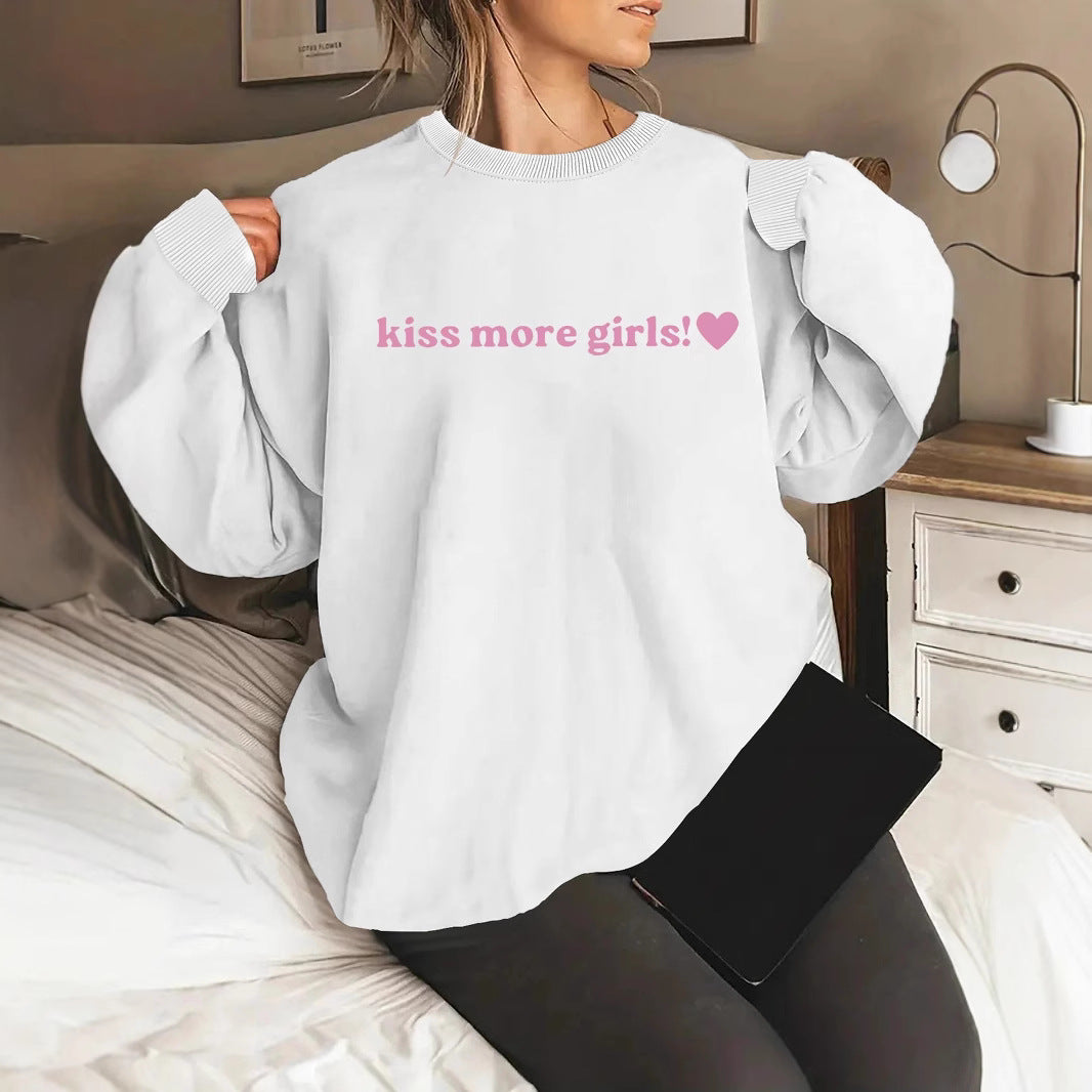 Kvinders sweatshirts med inspirerende tekst og afslappet pasform Stilla