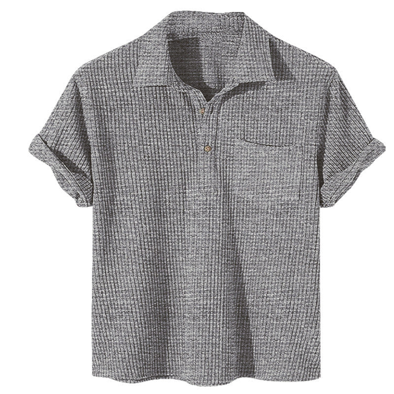 Herrer Tekstureret Kortærmet Poloshirt Stilla