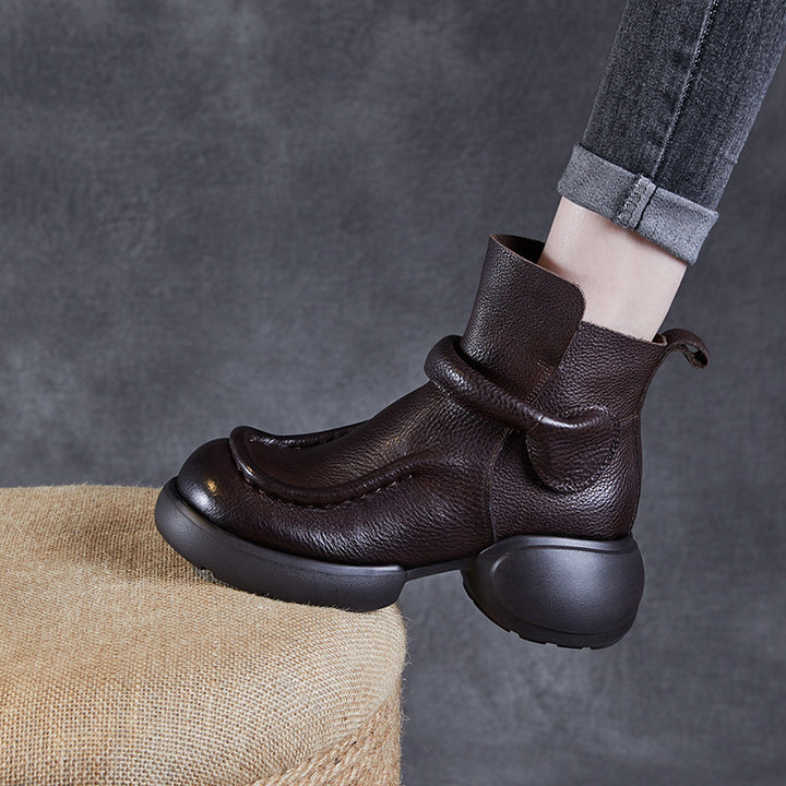 Dame High-Top Chunky Støvler med Vikledesign Stilla