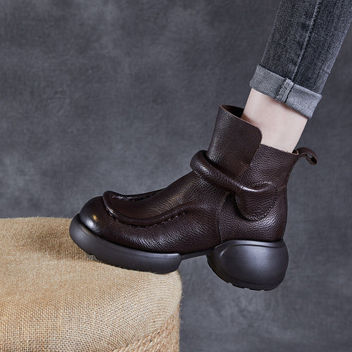Dame High-Top Chunky Støvler med Vikledesign Stilla