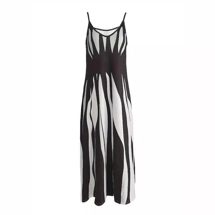 Dame Elegant Udfoldet Maxi-Kjole Stilla