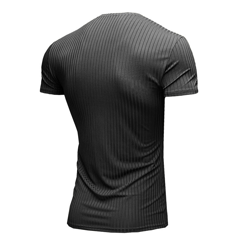 Herrer V-hals sportstrøje med ribbet design Stilla