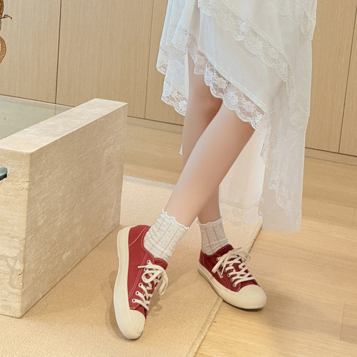 Femme Classic Snørre Canvas Sneakers Stilla