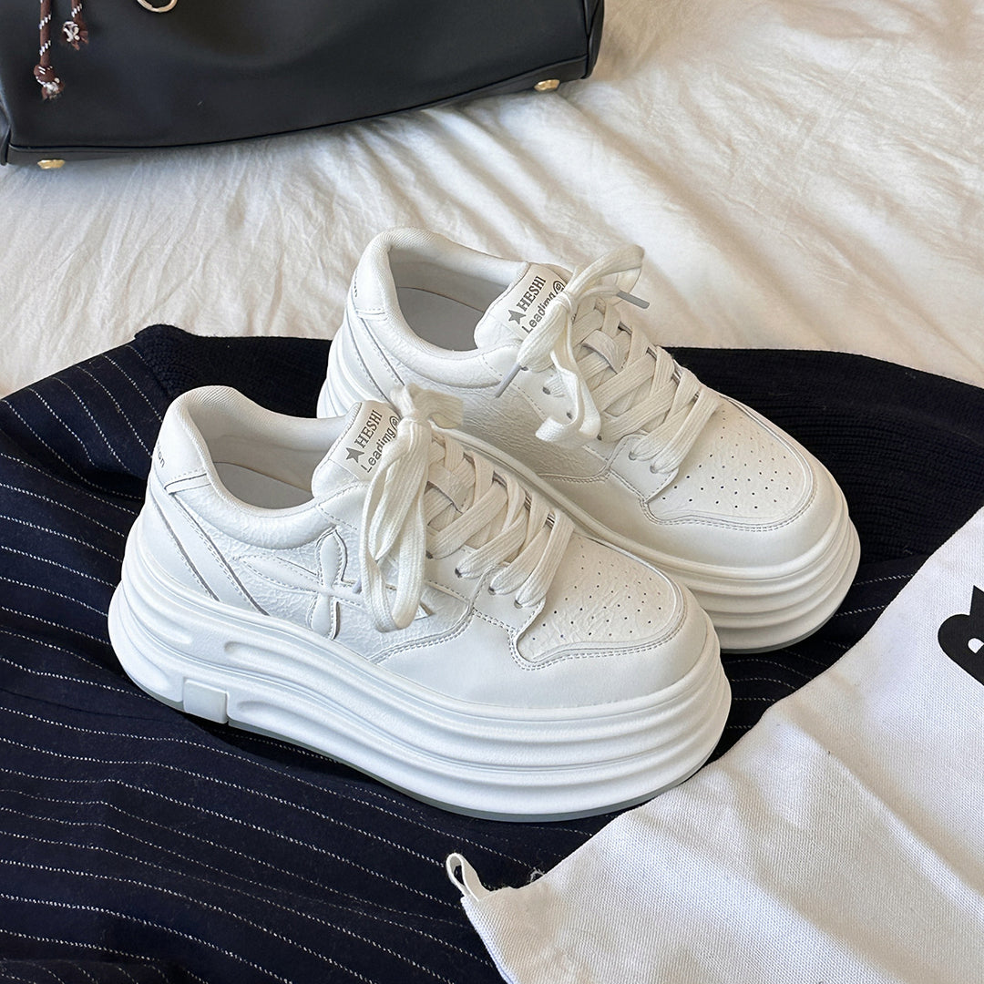 Dame platform sport sneaker med tykt såledesign Stilla