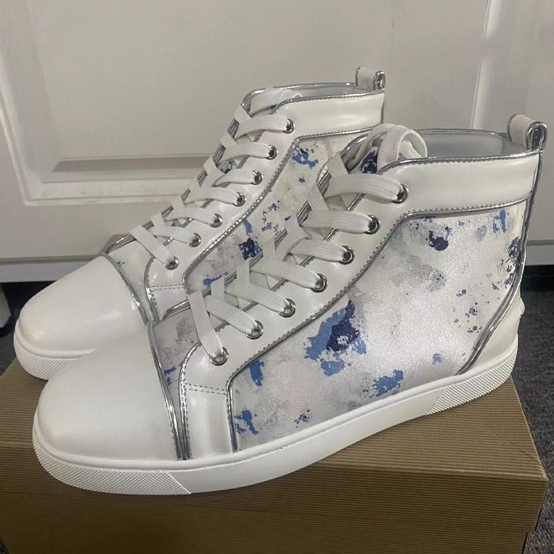 Femme High-Top Fashion Sneakers med kunstnerisk design Stilla