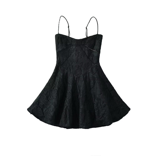 Femme Floral Spitze Flare Mini Kjole Stilla