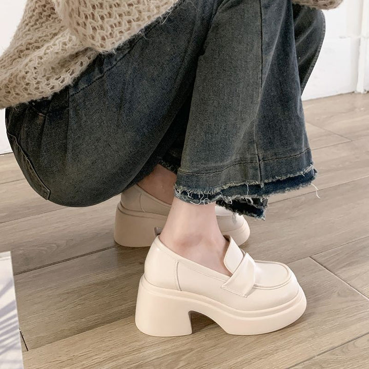 Dame Elegante Slippers med moderigtigt højt plateau og trendy sløjfedetalje Stilla