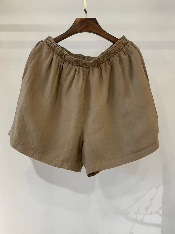 Femme Letvægts Afslappet Pasform Sommer Shorts Stilla