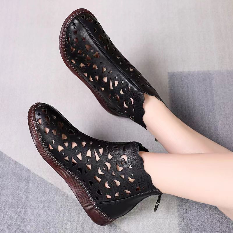 Dame Luftige Clogs med kunstnerisk huldesign Stilla