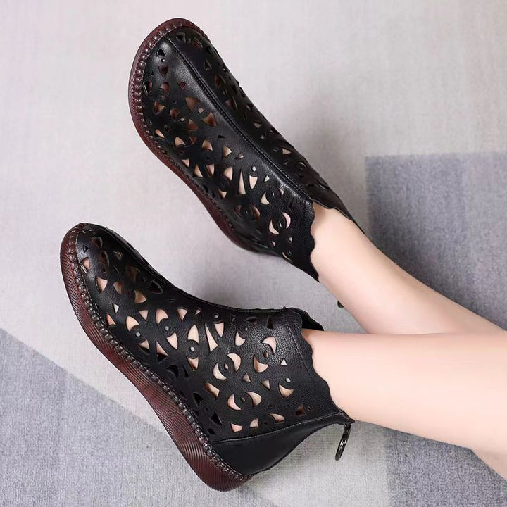 Dame Luftige Clogs med kunstnerisk huldesign Stilla