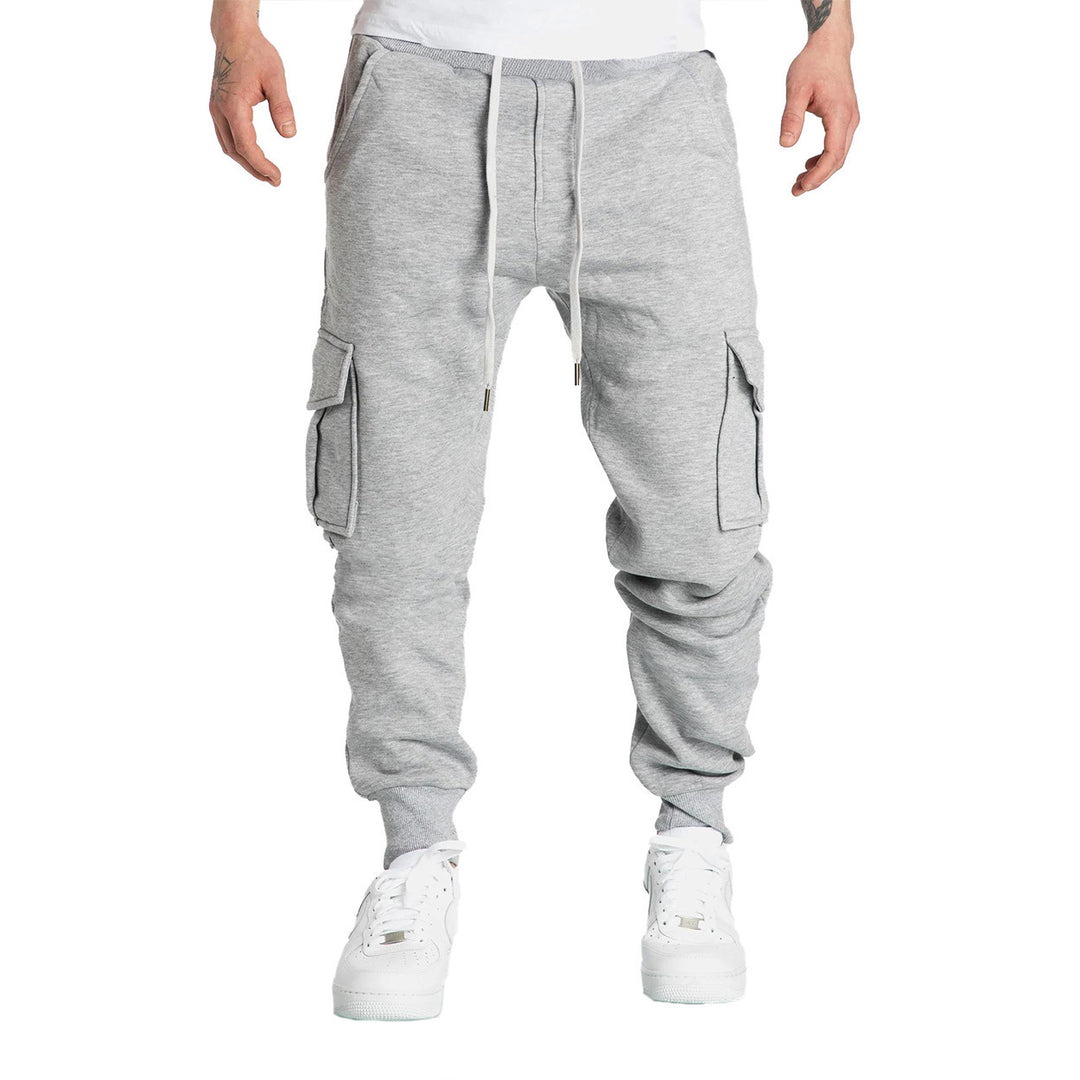 Herre Cargo-Joggingbukser med praktiske lommer og elastisk talje Stilla