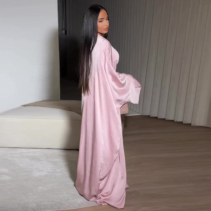 Damer elegant maxi kjole med bred skæring Skovae