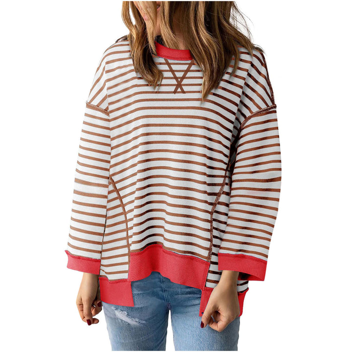 Dame afslappet stripe sweater med generøs pasform Stilla