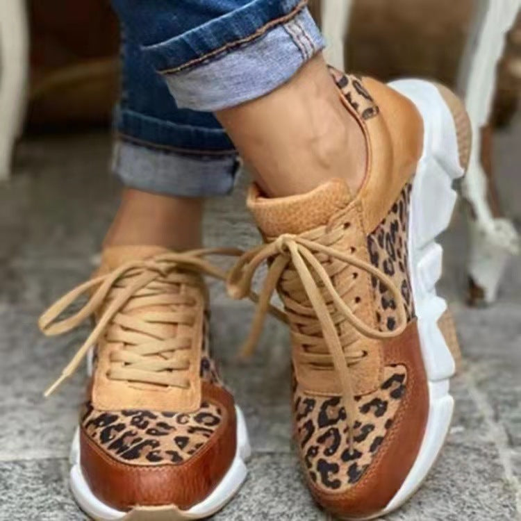 Dame Trendy Leopardmønster Løbesko Stilla