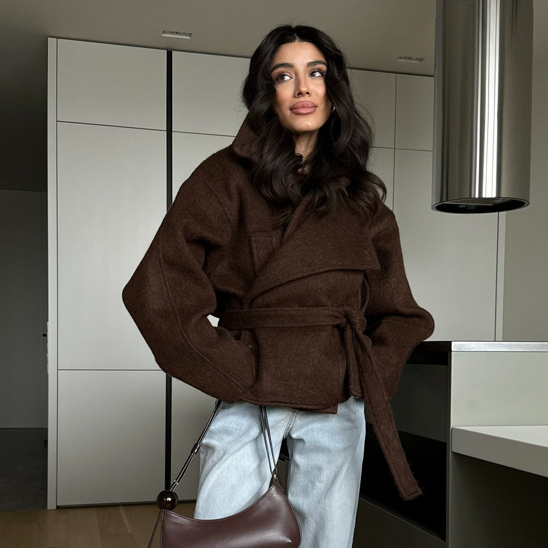 Damer fashionable og varm wrap jakke Stilla