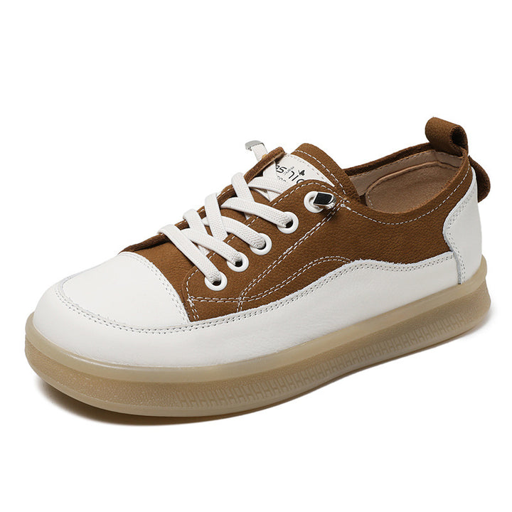 Dame Fritid Læder Sneakers med let design Stilla
