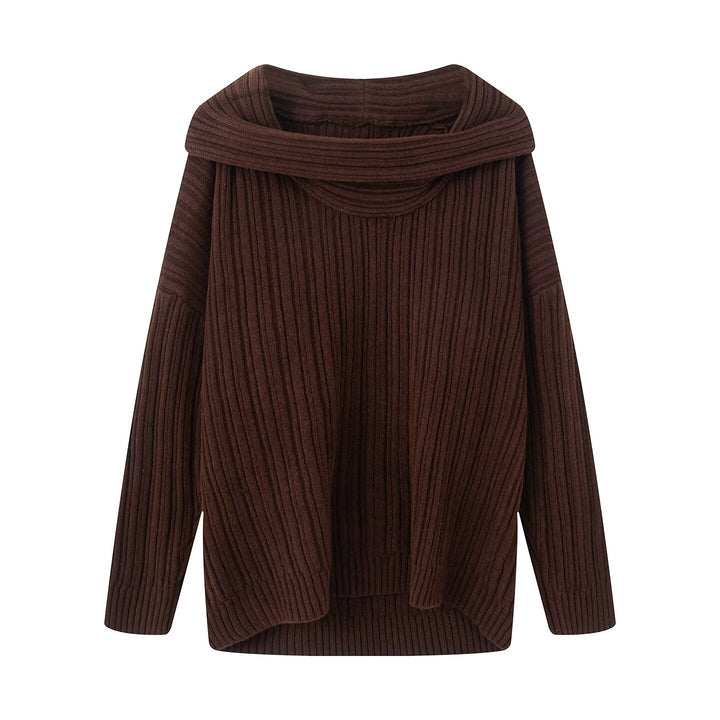 Kvinders chunky striktrøje med modevenlig turtle neck Stilla