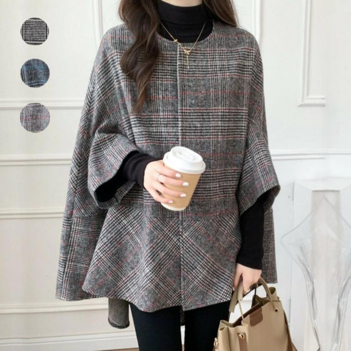 Dame Oversized Cardigan i Moderne Ternet Mønster Stilla