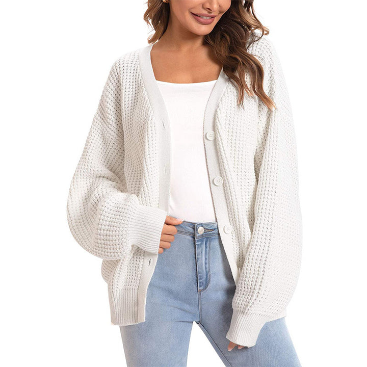 Kvindernes chunky strik cardigan med en afslappet pasform Stilla