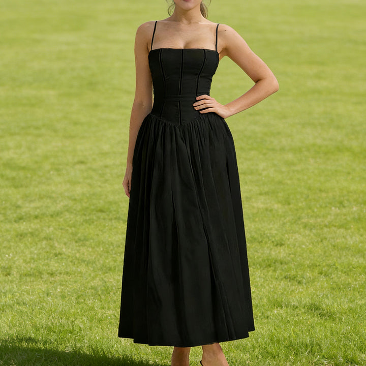 Dame Elegant maxikjole med blomstermønster og off-shoulder design Skovae