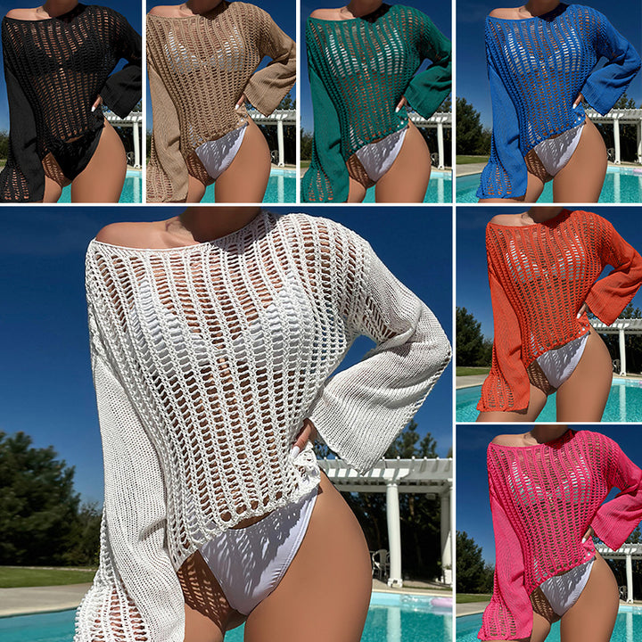 Dame moderne strikpullover Stilla