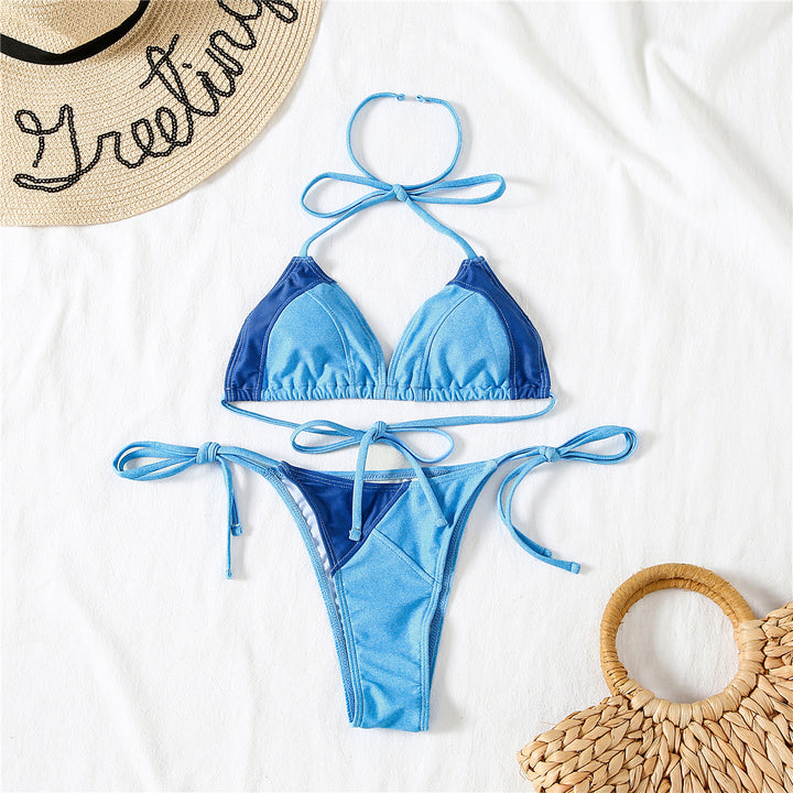 Dame Triangel-Bikini med justerbare sidelæg og raffinerede cut-out-detaljer Stilla