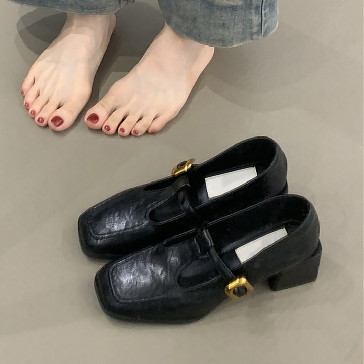 Dame Stilfulde Blokhæl Slingback Pumps Stilla